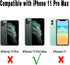 iPhone 11 Pro Max Waterproof Rugged Case - Slim Design with Built-in Screen Protector, Shockproof, 6.5" (Black&Gray)