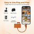 Bawanfa Plus 2.0 SD Card Reader for iPhone, Dual Connector (USB-C & Lightning) Memory Card Reader with USB Port