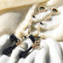Earphone Anti Lost Earring Clip 1 Pair, Creative Heart-Shaped Tassel Earrings with Black Clip for AirPods