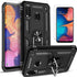 STARSHOP Compatible Samsung Galaxy A20 Phone Case with Tempered Glass Screen Protector, Military Grade Shockproof