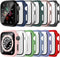 Haojavo 12 Pack Case with Tempered Glass Screen Protector for Apple Watch 40mm SE (2nd Gen) Series 6 5 4