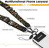 Icycay Phone Lanyard Crossbody, Plant Bookshelf Cell Phone Strap for Around The Neck Adjustable, Anti Theft Cute
