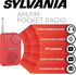 Portable AM/FM Pocket Radio with Built-In Speaker, Red