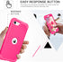 BENTOBEN iPhone SE 2022/2020 Case, Heavy Duty 3-in-1 Rugged Shockproof Cover, Hot Pink for Girls & Boys.