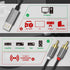 384KHz/24-bit 2 2RCA 6 Cubilux USB to RCA Audio Cable with DAC, USB A Male to Male RCA Stereo AUX Cord, Auxilary Cable