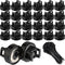 Yookeer 24 Pcs Magnet Zip Tie Mount Heavy Duty Black Magnetic Cable