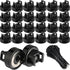 Yookeer 24 Pcs Magnet Zip Tie Mount Heavy Duty Black Magnetic Cable