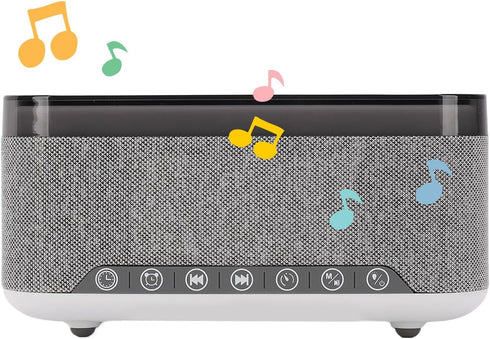YUEHISY Bluetooth Speaker with Wireless Charging, Multifunctional Wireless Speaker, White Noise Sound Machine with LED