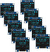 AITRIP 10 Pieces 0.96 Inch OLED I2C IIC Display Module 12864 128x64 Pixel