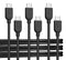 Cable Matters 3-Pack Extreme Flexible Short USB C Charging Cable, 3ft in Black, Support 60W PD, for iPhone 15/15 Pro/15