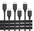 Cable Matters 3-Pack Extreme Flexible Short USB C Charging Cable, 3ft in Black, Support 60W PD, for iPhone 15/15 Pro/15