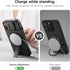 SURITCH 15 6.1 Inch, for iPhone Case with Magnetic Camera Slide Cover and Adjustable Kickstand, Compatible