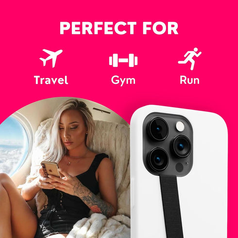 Phone Loops - Non-Elastic Phone Grip, Phone Strap for Hand - Small, Light, and Discreet Cell Phone Holder