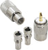 PL 259 Connectors, 5-Pack UHF Male Solder Connector Plug with Reducer, Teflon Material for RG59, RG8, RG8x