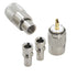 PL259 Coax Connectors, 5 Pack PL-259 UHF Male Solder Connectors with UG-175 Reducer for RG-58, RG-213
