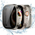 Tensea 2-in-1 Waterproof Screen Protector Case for Apple Watch Ultra 2/Ultra 49mm, Built-in Privacy Glass Film