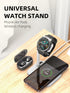 2 in 1 Wireless Charger Stand for Samsung/Apple/Google, Charging Dock for Huawei GT/Samsung Galaxy/Pixel/Garmin