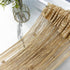 Decorative Door String Curtain Wall Panel, Fringe Window Room Divider for Wedding and Home Decoration, Champagne