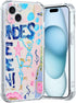 Preppy Art Phone Case Fit for iPhone 15 Plus, Wireless Charging Shockproof Clear Blondes Have More Fun Phone Cover Gift
