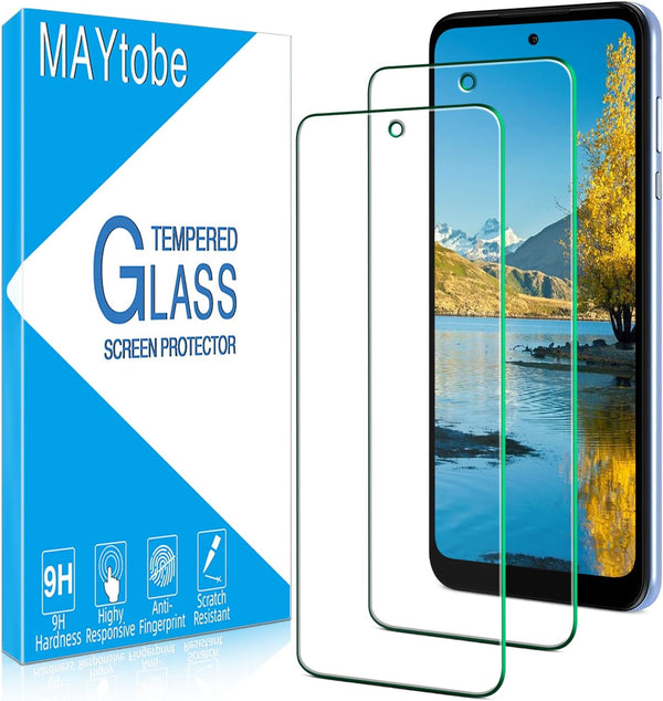 MAYtobe 2 Pack Tempered Glass Screen Protector for Motorola Moto G Power 2022 - Anti-Scratch, Bubble Free.