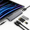 iPad Pro USB C Hub, 7-in-1 Adapter for M4 M2 M1 12.9, 11 inch iPad Air 5 4 with 4K HDMI, USB-C PD, Card Reader