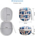 XANAD Kids Headphone Case for Elecder i37 / Noot K11 / iClever HS14 Foldable Wired On-Ear Headset (Headset Not Included)