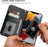Bocasal Detachable Wallet Case for iPhone 13 Pro Max - RFID Blocking Card Slots, Premium PU Leather, Shockproof (Black)