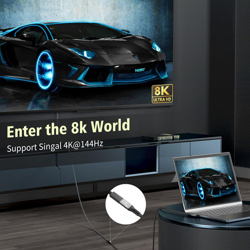 USB C 4 Extension Cable with Thunderbolt 4, 240W Charging, 40 Gbps Data Cable for Hub, Dock