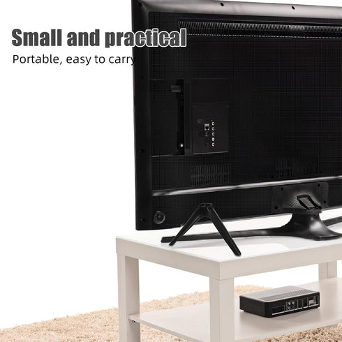 Uonlytech 15mm Tv Stand Base with No-Drill Installation Strong Dual-Hole Plastic Pedestal Support for Flat Screen Tvs