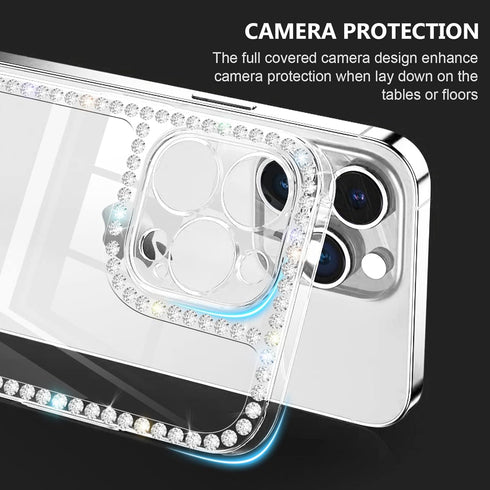 Bonitec Bling Case for iPhone 11 Pro Max, Luxury Shiny Cute 3D Glitter Sparkle Soft TPU Protective Cover with