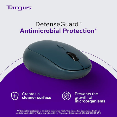 Targus Wireless Bluetooth Mouse for PC/Mac, Multi-Device Connectivity, Blue (PMB58202GL)