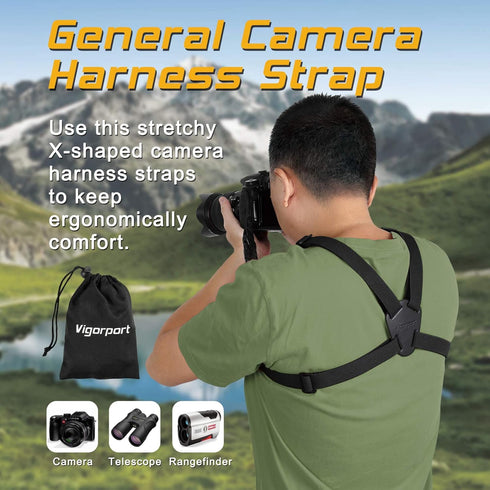 Camera Harness Strap, Cross Shoulder Quick Release Straps for Binoculars, Rangefinders, Compatible with Canon, Nikon,