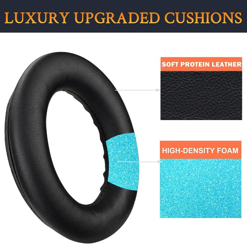 Mizi Professional Ear Pads Cushions Replacement for Bose Quietcomfort 45 Over-Ear Headphones, Black Noise Isolation