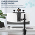 WORLDLIFT 16 inch 100100 mm VESA Monitor Mount Shelf for Streaming - Holds Cameras, Webcams, Microphones & Lights