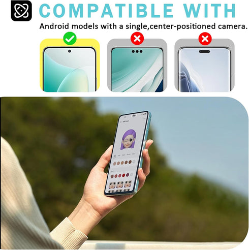 MakLuen Front Camera Cover Compatible for Android Phones/Pixel/Galaxy/iPad - Webcam Blocker for Single Front Camera