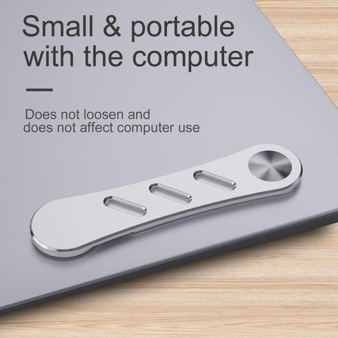 DK177 Magnetic Phone Holder, Slim Portable Side Mount for Laptop or Desktop Monitor, Compatible with Any Phone
