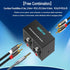SGEYR 2 1 3.5mm RCA Switch in Out RCA switcher Selector Aux + RCA L/R Bi-Directional Stereo Audio Switcher A/B Analog