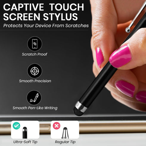 THE CASE DOCTOR GET YOUR CASE LIFT WITH THE CASE DOCTOR 20-Pack TCD Stylus Pens for Touch Screens Universal Stylus Pen