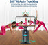TOALLIN 360 Auto Face Tracking Phone Holder Tripod, Smart Shooting Gimbal with Remote, Rotation Phone Camera Stand