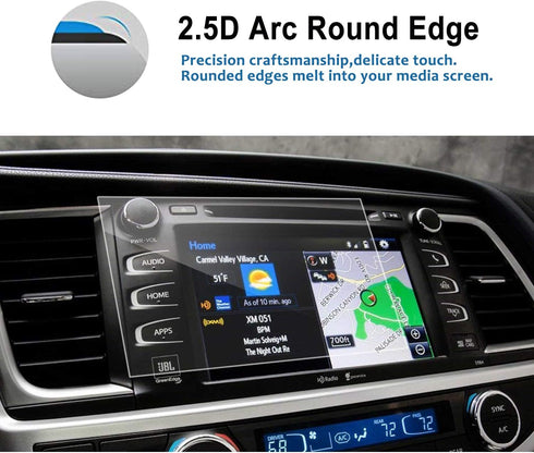 2014-2019 8 Inch, 9H LFOTPP Car Navigation Screen Protector for Highlandre LE Plus XLE Entune Tempered Glass Hardness