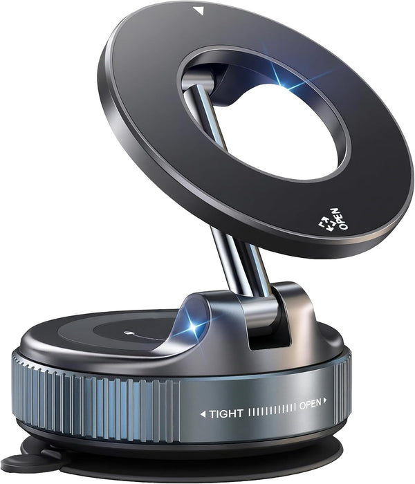 BLISSJU Vacuum Magnetic Car Phone Holder Foldable Mount with Ultra Suction Cup for