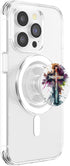 Christian Cross Watercolor Illustration PopSockets PopGrip for MagSafe