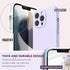 SURPHY Liquid Silicone Case for iPhone 13 Pro (6.1", 2021) - Light Lavender, with Screen Protector & Camera Protection.