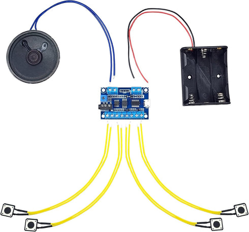 Flyron USB Recording Module (Multi Sound Files per Button) with Buttons, Speaker and