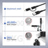 USB to USB-C and Lightning Cable 2 in 1, Short Coiled, 3A Fast Charge & Data Sync, Support Apple Carplay & Android Auto
