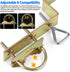 HEVIDUBANA 2 Sets 18 Antenna Mast Chimney Mount Bracket, Z-Type Antenna Pole Mounting Clamp for Chimney up to Feet