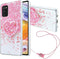 Samsung Galaxy A02S Phone Case, Flash Phone Case for Girls and Women, Soft TPU Cushion with Bracket and Lanyard