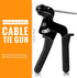 Stainless Steel Cable Tie Gun, Tool for Fastening and Cutting Metal Cable Ties, 150pcs 11.8in UV Resistant Ties