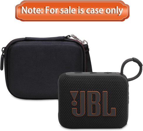 LTGEM Case for JBL Go 4 / Go 3 Portable Bluetooth Speaker, Black, Inside: 4.5"x3.4"x1.7"