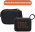 LTGEM Case for JBL Go 4 / Go 3 Portable Bluetooth Speaker, Black, Inside: 4.5"x3.4"x1.7"